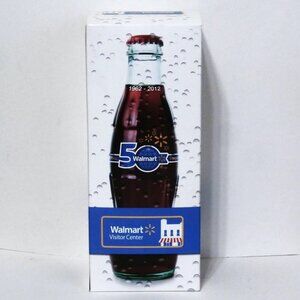 NEW FULL 1962-2012 Walmart 50th ANNIVERSARY 8 OUNCE Glass Coca-Cola Original Bo